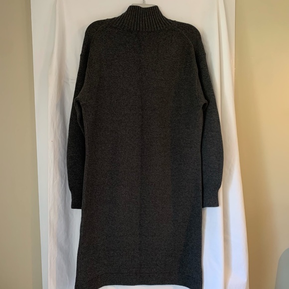 Banana Republic dark gray knit mock neck sweater dress - Picture 7 of 10